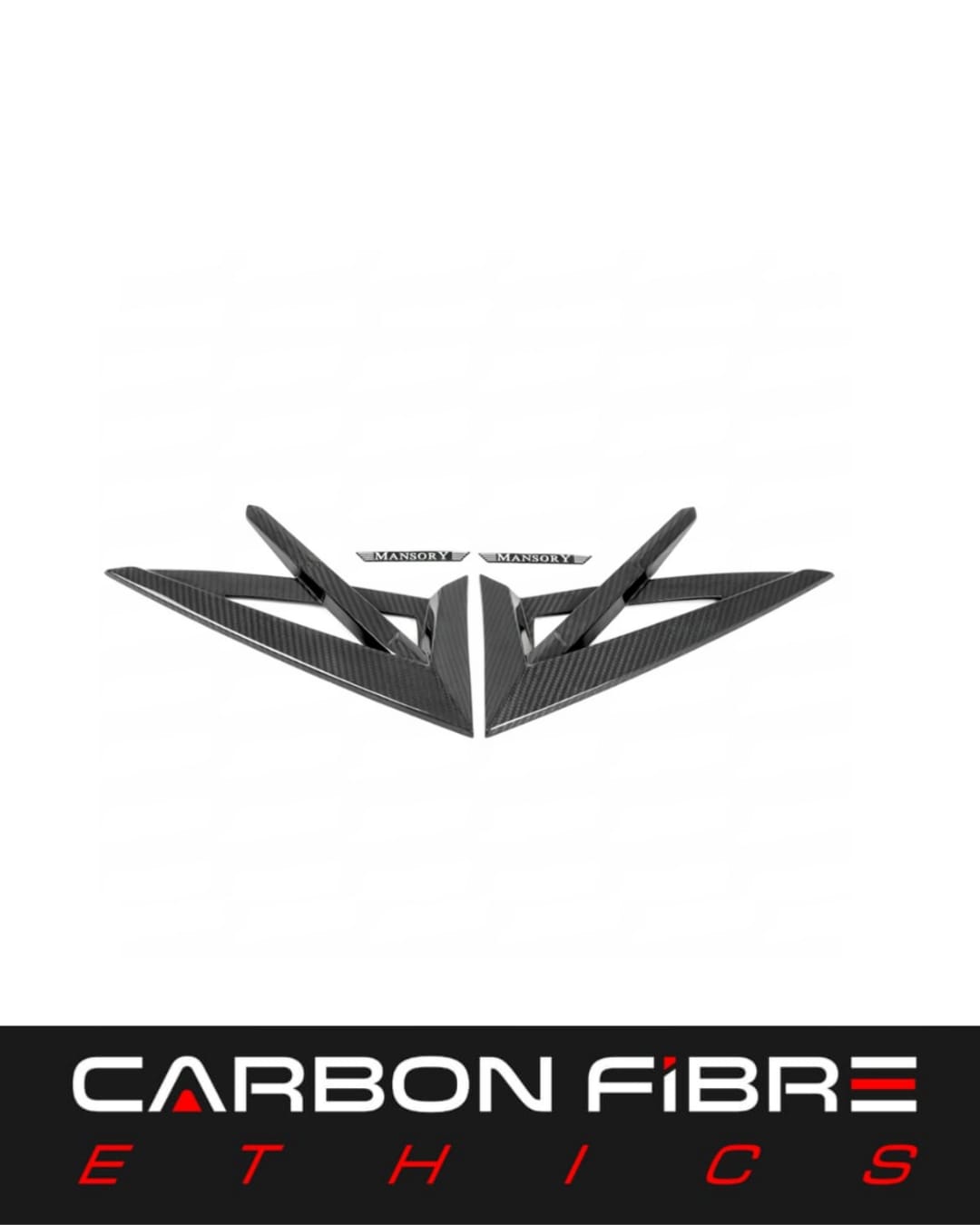 MANSORY STYLE CARBON FIBER FRONT FENDER VENTS FOR 2018-2019 LAMBORGHINI URUS