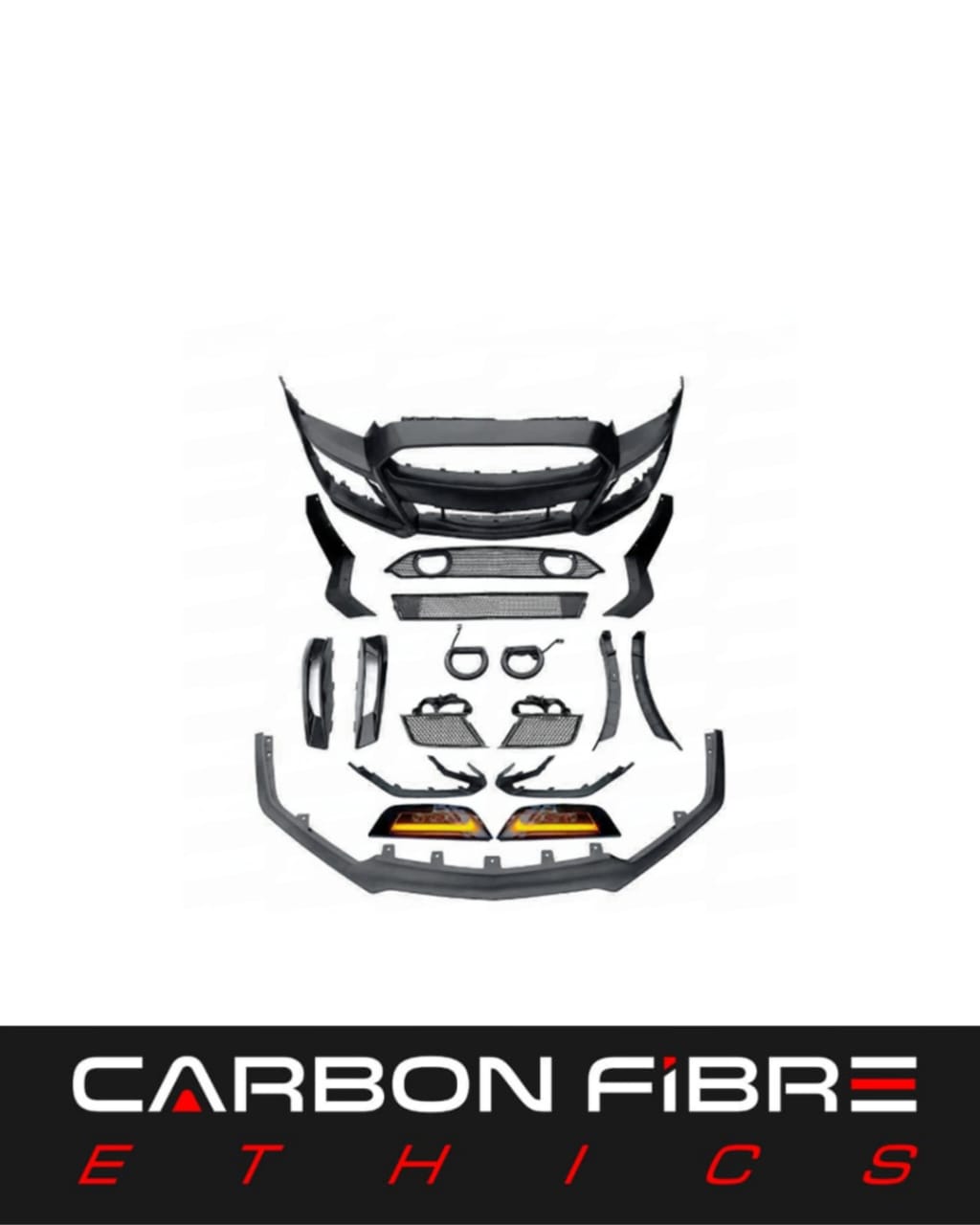 GT500 STYLE PP FRONT BUMPER FOR 2010-2014 FORD MUSTANG