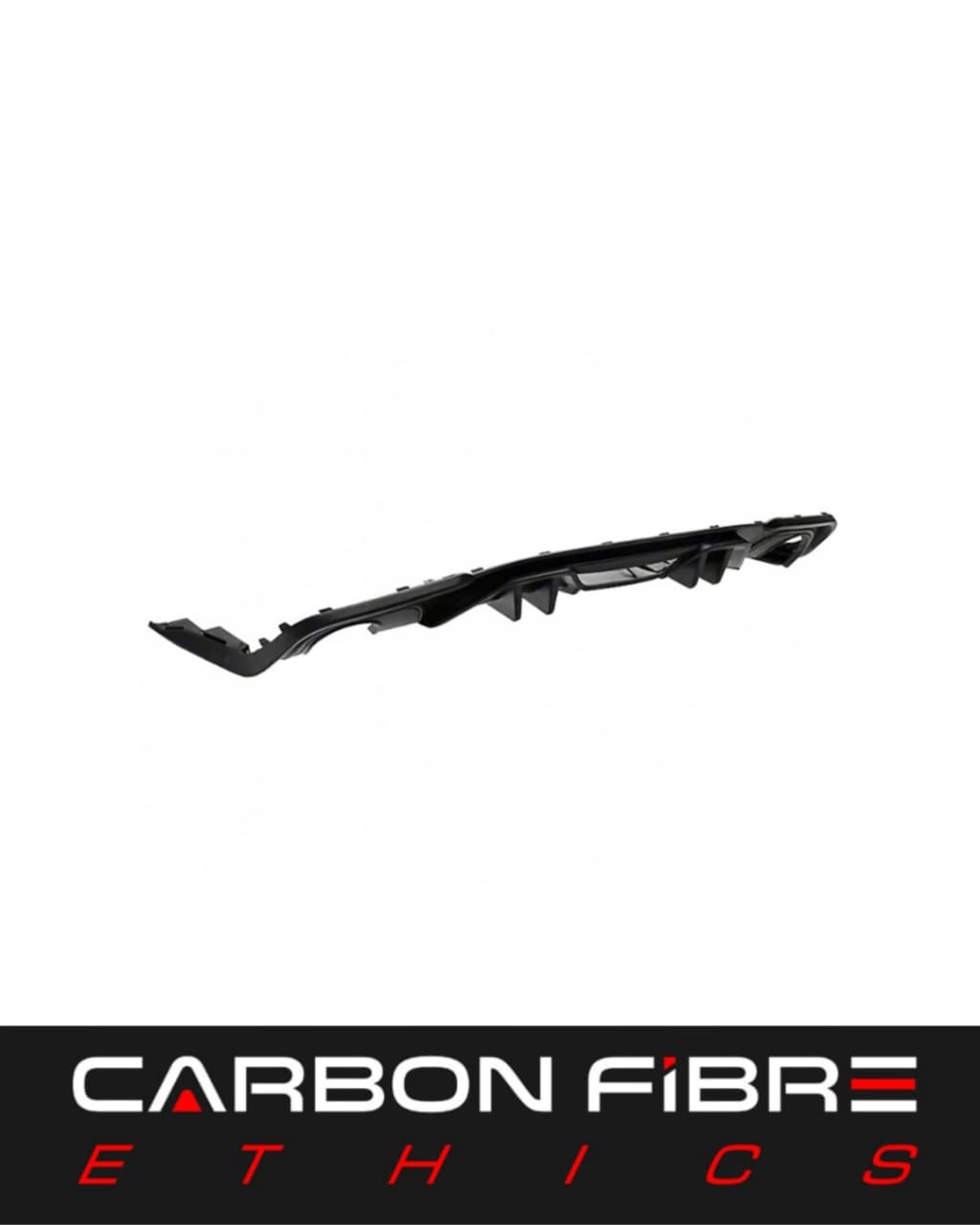 GT500 STYLE ABS REAR DIFFUSER WITH EXHAUST PIPE