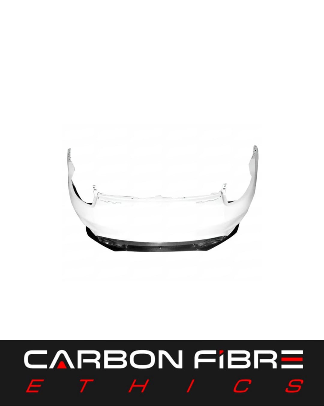 HALF CARBON FIBER REAR BUMPER FOR 2019-2022 PORSCHE 911 992 TURBO S