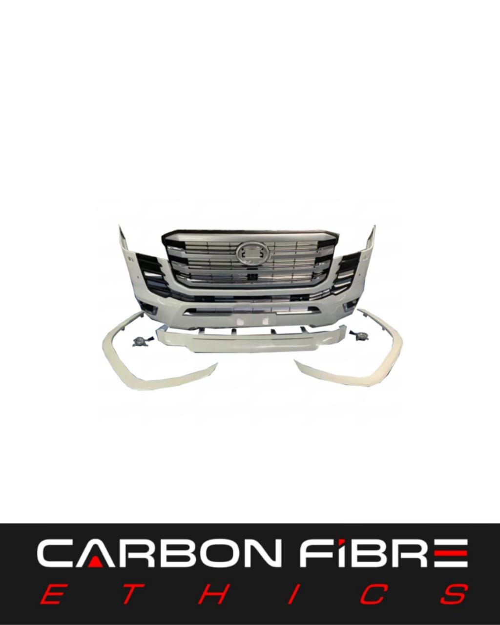 NEW STYLE PLASTIC FRONT BUMPER FOR 2022 LAND CRUISER 200 UPGRADE TO LC300