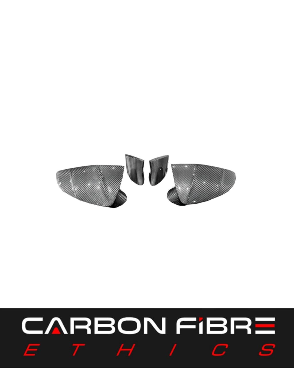 MANSORY STYLE DRY CARBON SIDE MIRROR FOR 2020-2023 MASERATI MC20