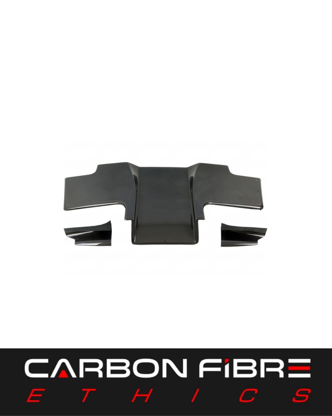 RE STYLE CARBON REAR DIFFUSER (3 PCS) FOR 1993-1996 MAZDA RX7 FD3S