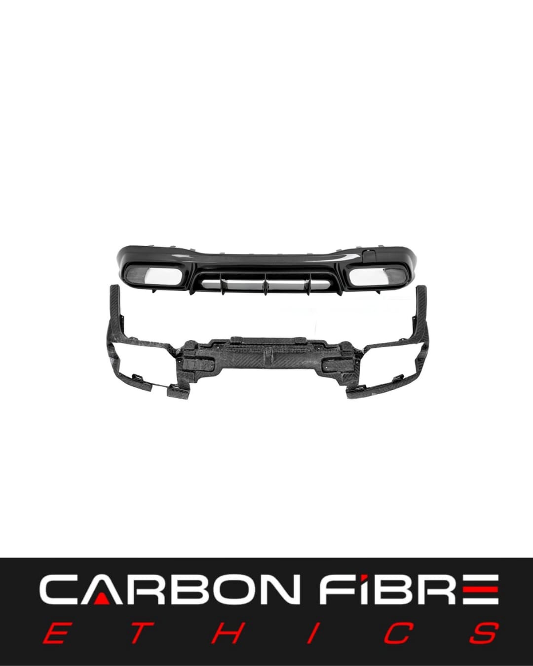 TOPCAR STYLE DRY CARBON REAR DIFFUSER FOR 2019-2022 MERCEDES BENZ AMG GT63S