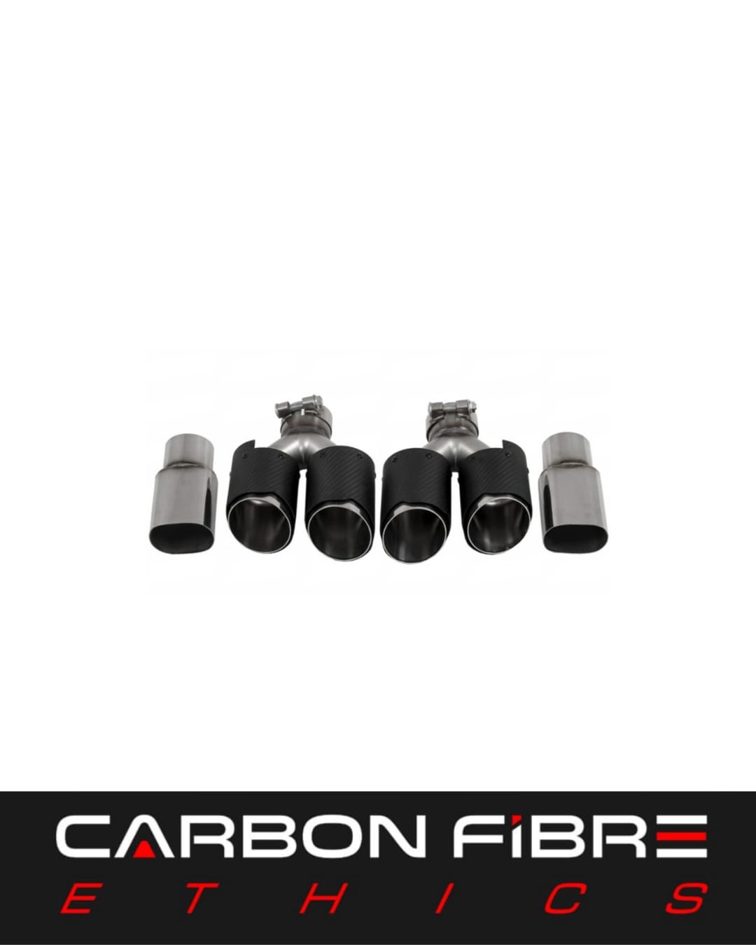 BBUS STYLE CARBON REAR EXHAUST TIPS FOR 2019-2020 BENZ AMG GT50 GT53
