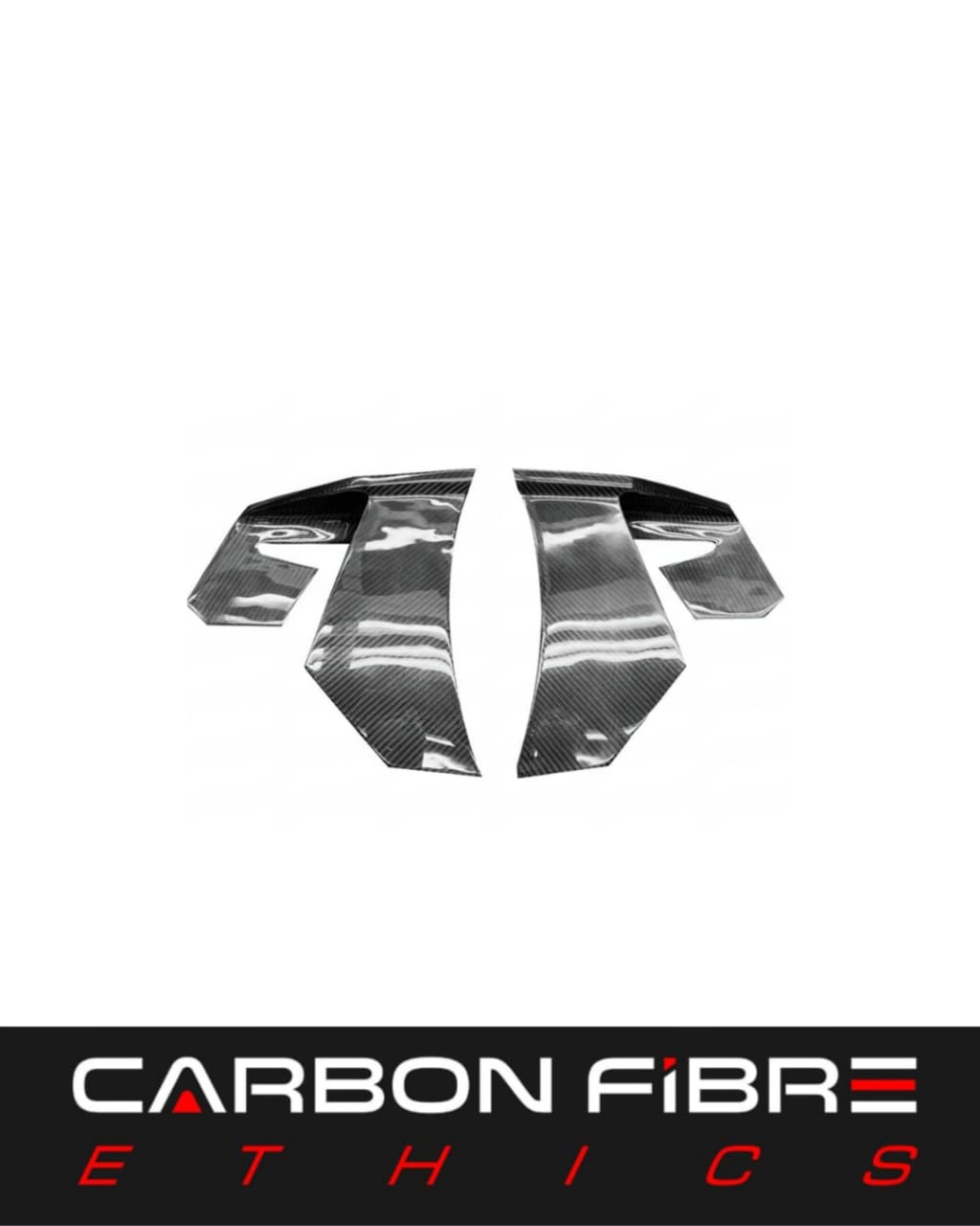 PRO STYLE DRY CARBON REAR DIFFUSER SPLITTERS FOR 2019-2022 MCLAREN GT