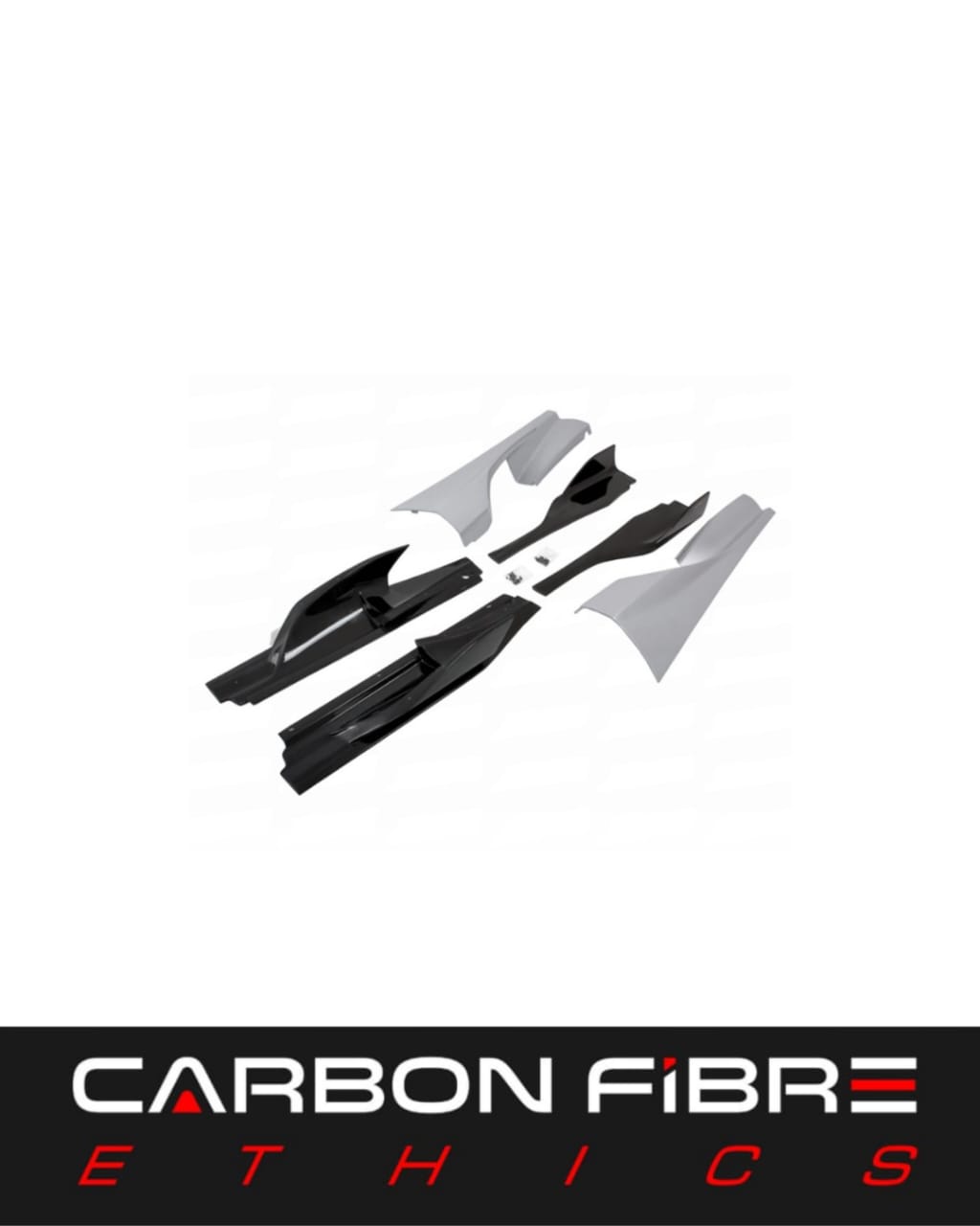 765LT STYLE DRY HALF CARBON SIDE SKIRTS FOR 2015-2018 MCLAREN 720S