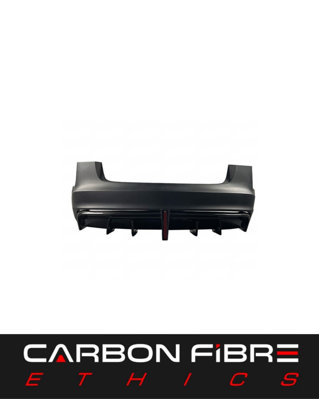 ROBOT STYLE HALF CARBON REAR BUMPER FOR 2016-2019 TESLA MODEL 3