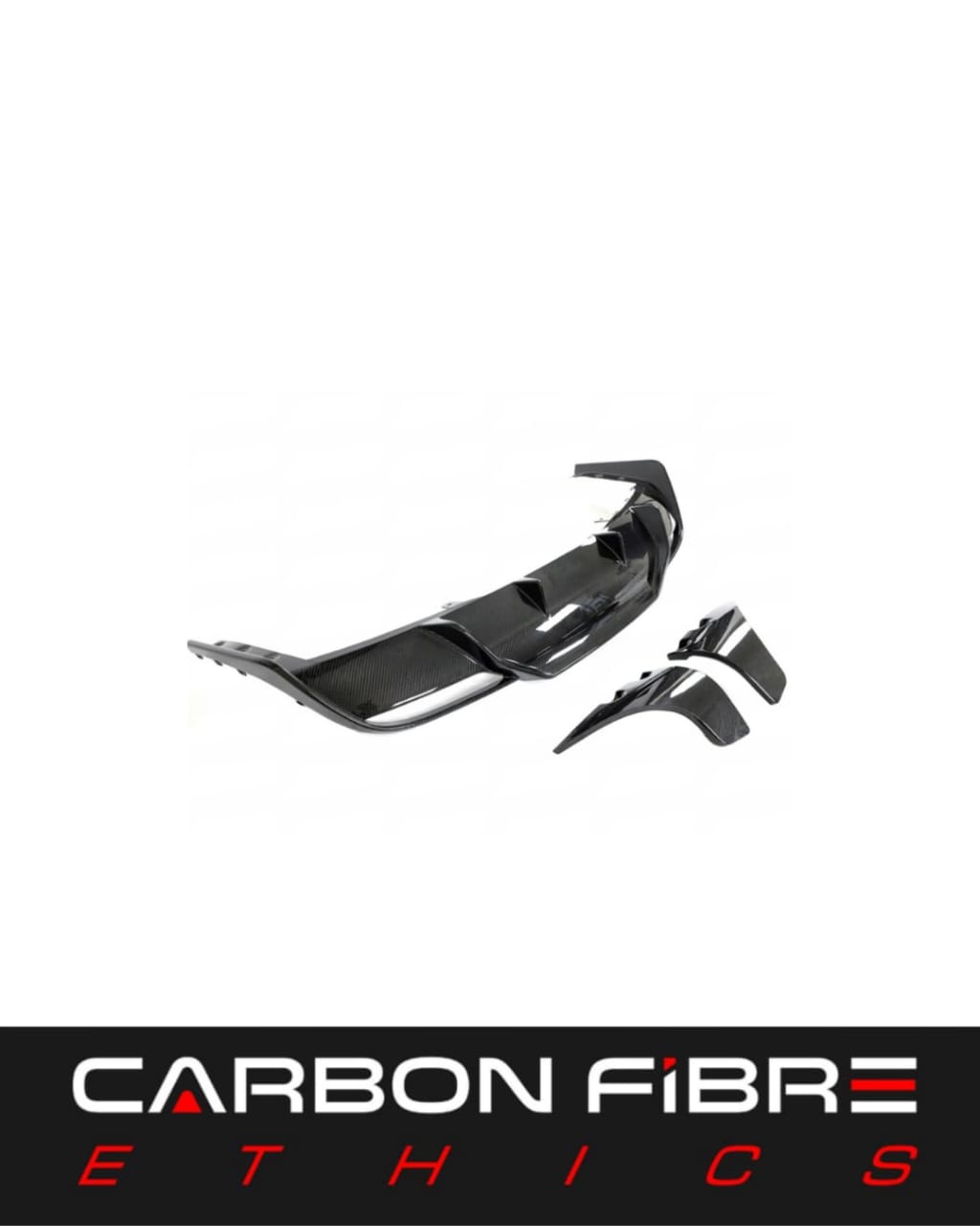 CARBON REAR DIFFUSER FOR 2023-2024 TESLA MODEL 3