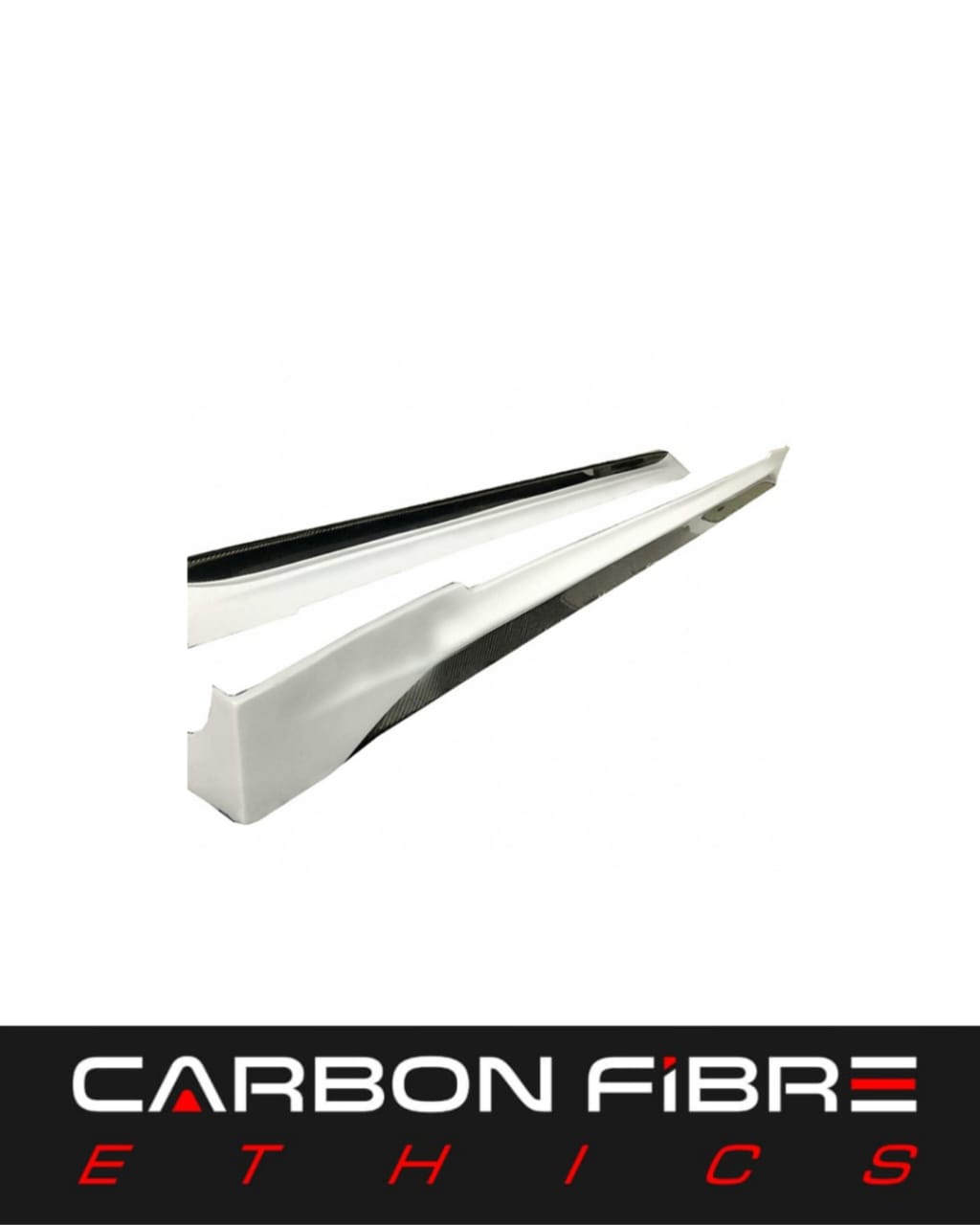 PRIOR DESIGN STYLE HALF CARBON SIDE SKIRTS FOR 2014-2018 TESLA MODEL S