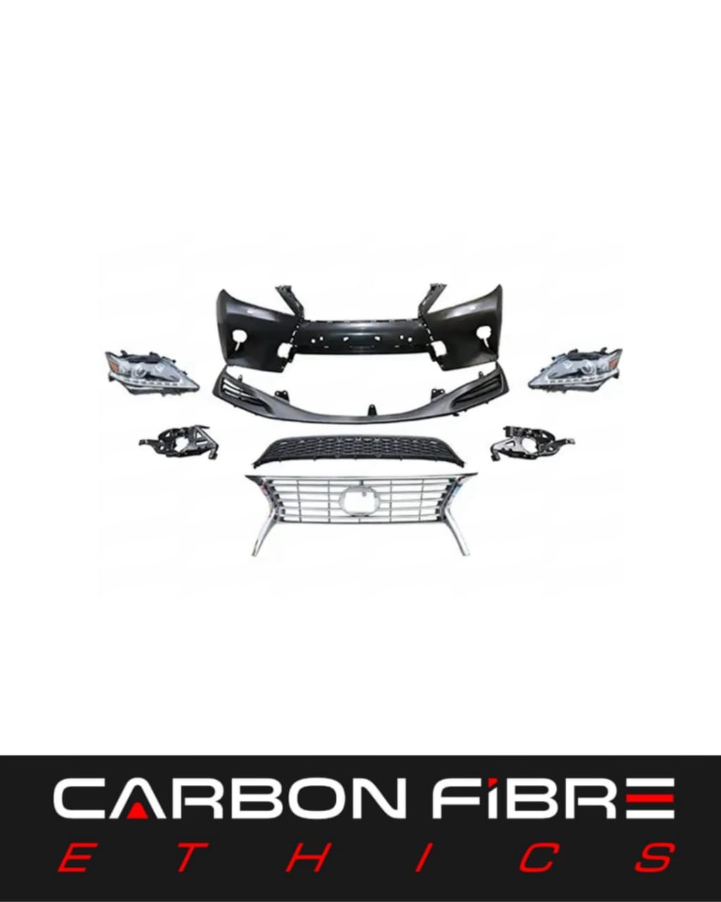 AMG STYLE PP FRONT BUMPER FOR 2009-2012 LEXUS RX350 RX450H