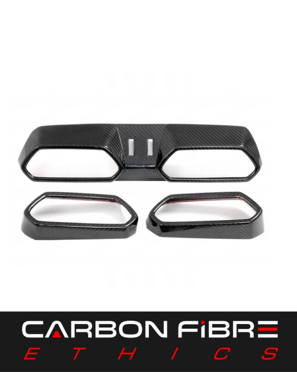 DRY CARBON AC COVER TRIM (3 PCS) FOR 2018-2020 LAMBORGHINI URUS