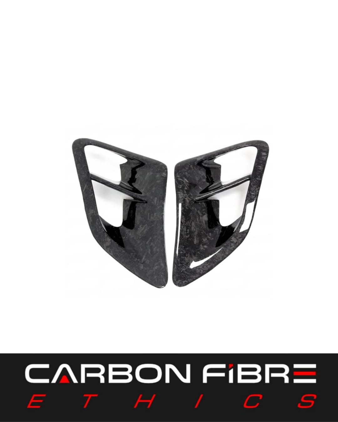 MATTE CARBON FIBER SIDE VENT FOR 2005-2011 PORSCHE CARRERA 911 997 TURBO
