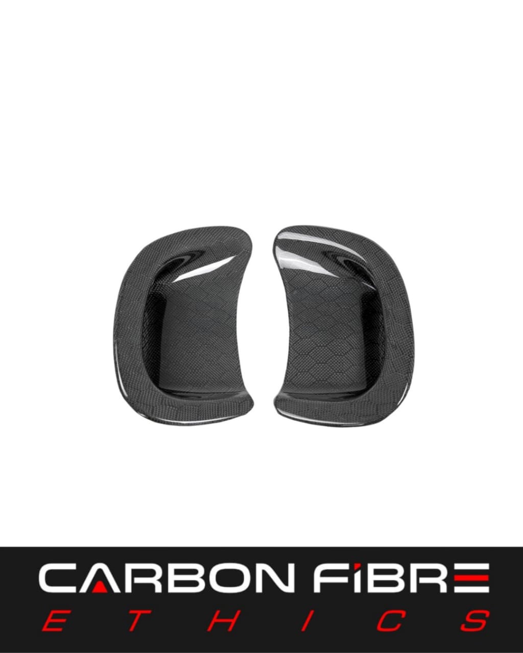 HONEYCOMB CARBON FIBER FRONT FENDER VENTS FOR 1993-1996 MAZDA RX7 FD3S