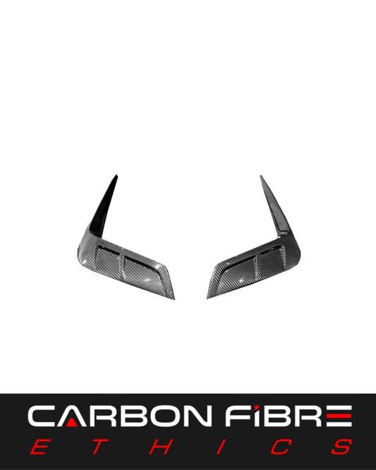 MANSORY STYLE DRY CARBON FIBER FRONT BUMPER VENTS FOR 2020-2023 MASERATI MC20