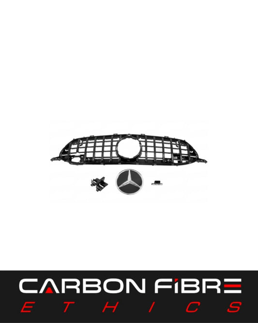 GT STYLE ABS SILVER FRONT GRILLE FOR 2019-2020 MERCEDES BENZ W177 A180 A200 A250