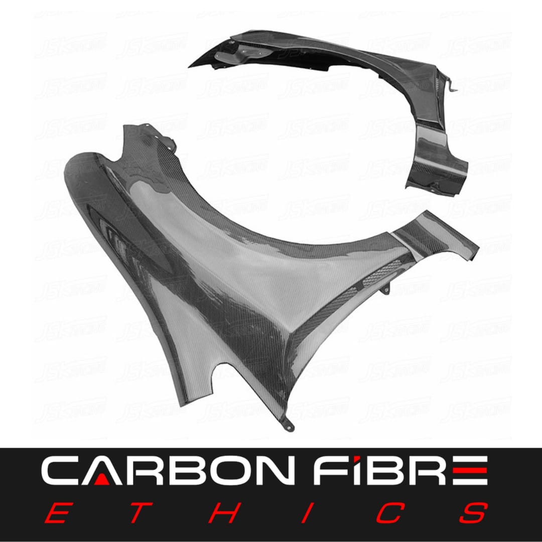 J STYLE VENTED CARBON FENDERS CIVIC 12-15