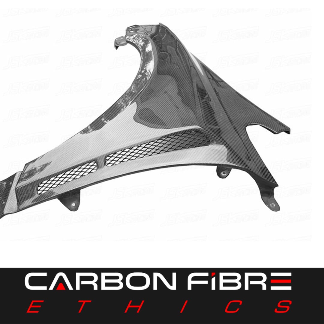 J STYLE VENTED CARBON FENDERS CIVIC 12-15