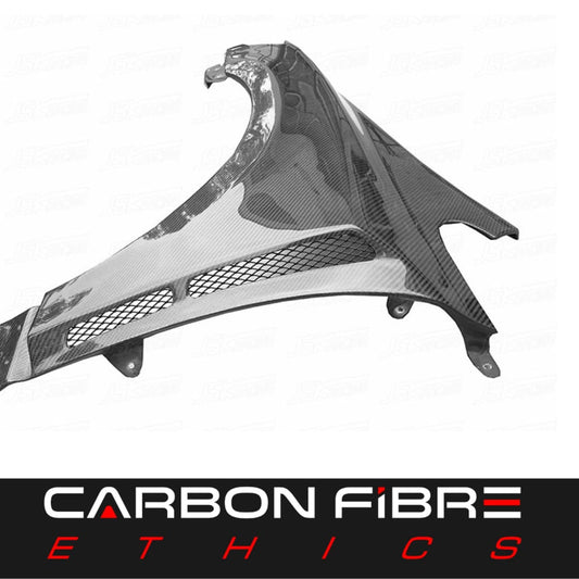 J STYLE VENTED CARBON FENDERS CIVIC 12-15
