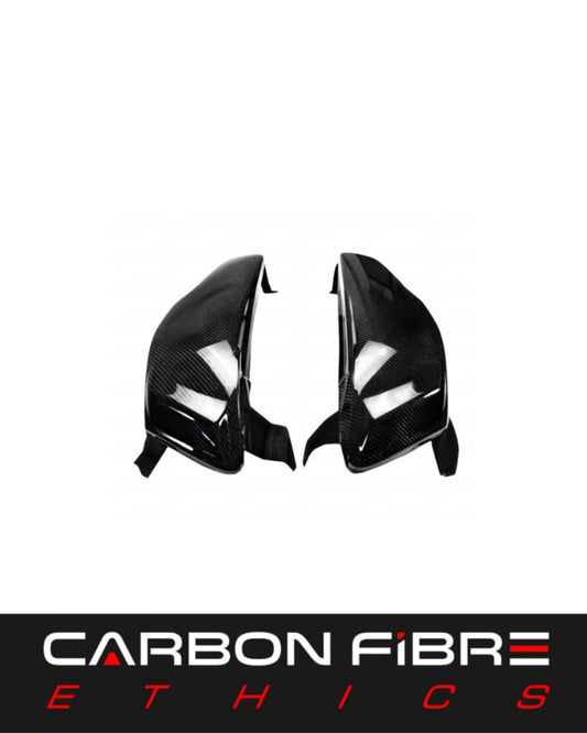 CARBON HEADLIGHTS COVER FOR 2008-2015 MITSUBISHI EVOLUTION EVO 10
