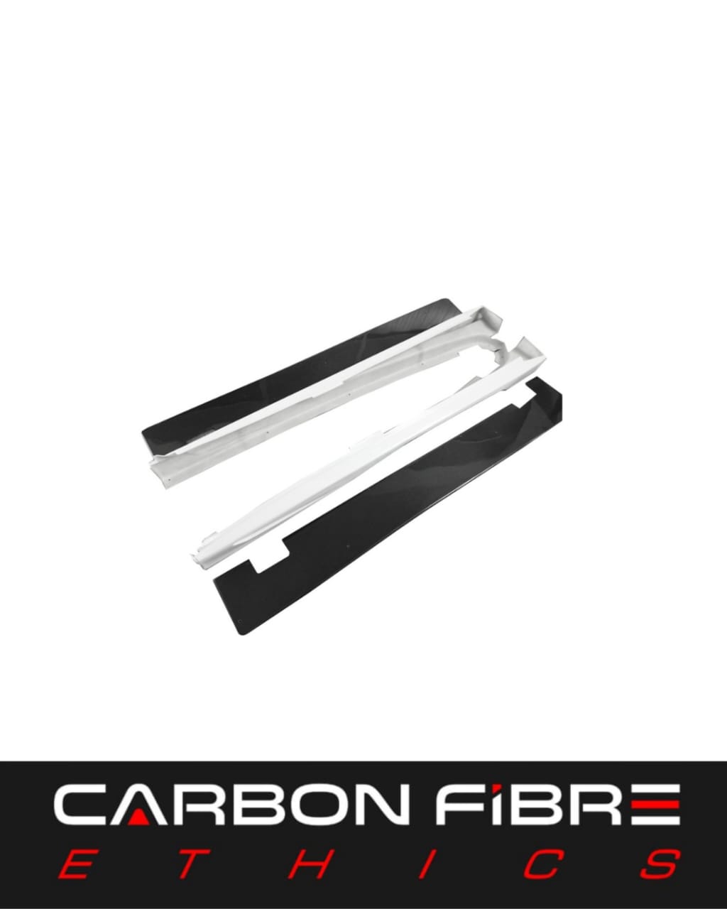VRS HURTLING STYLE HALF CARBON SIDE SKIRTS FOR 2001-2007 MITSUBISHI LANCER EVOLUTION EVO 7-9