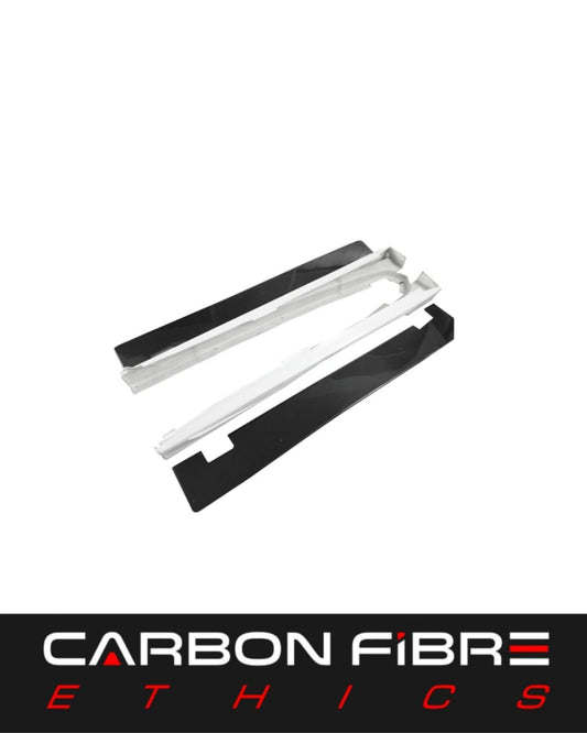 VRS HURTLING STYLE HALF CARBON SIDE SKIRTS FOR 2001-2007 MITSUBISHI LANCER EVOLUTION EVO 7-9