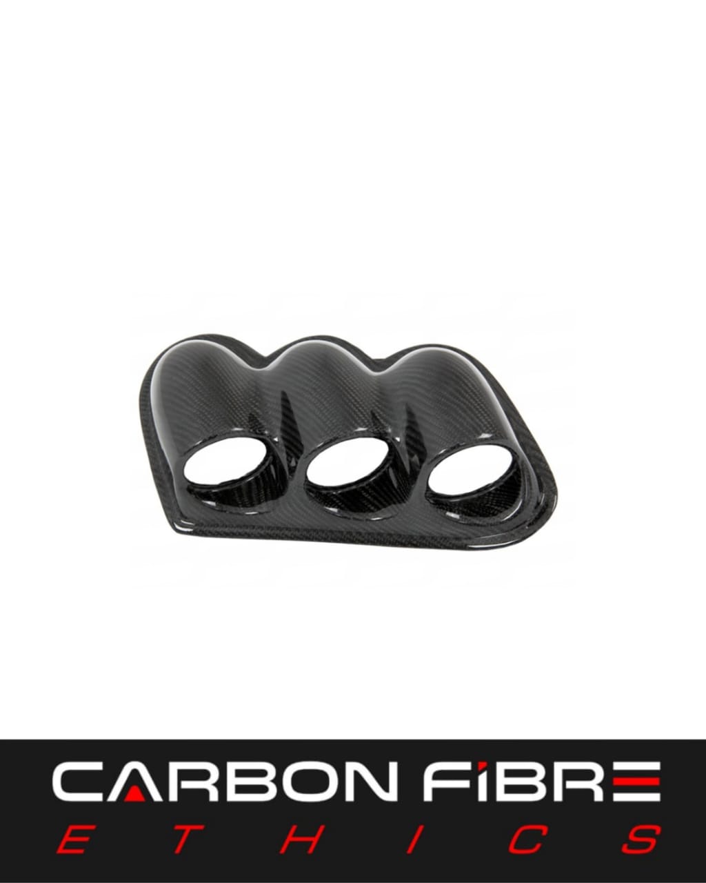 CARBON GAUGE POD 3 HOLE (60MM) FOR 2001-2007 MITSUBISHI LANCER EVO 7-9