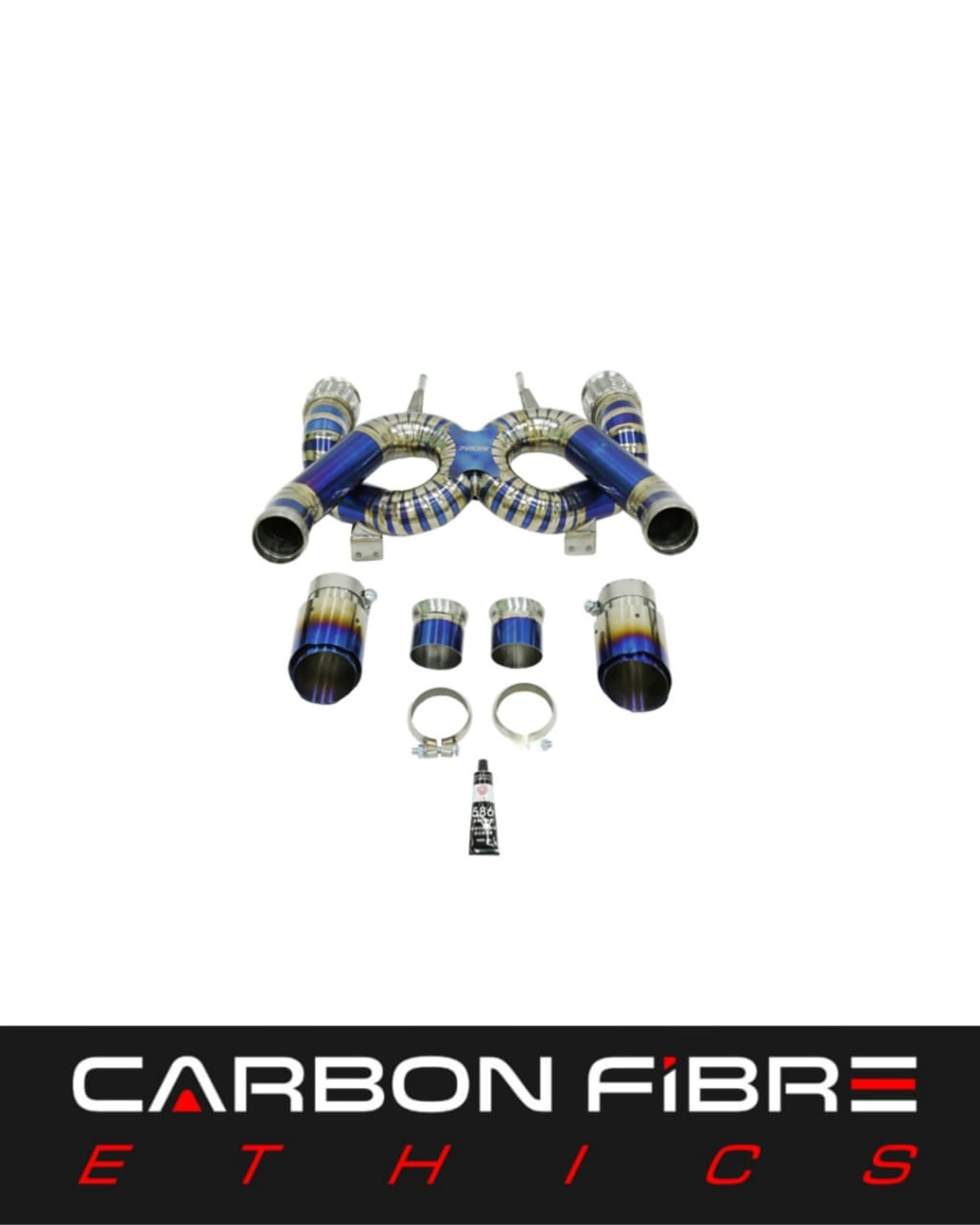 C STYLE TITANIUM ALLOY EXHAUST PIPE FOR 2017-2019 MCLAREN 720S