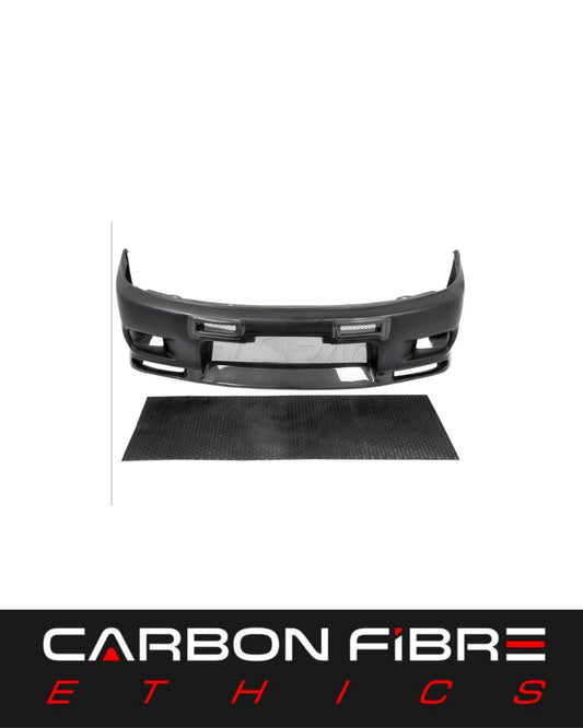 NISMO STYLE HALF CARBON FRONT BUMPER FOR 1995-1998 NISSAN R33 GTR