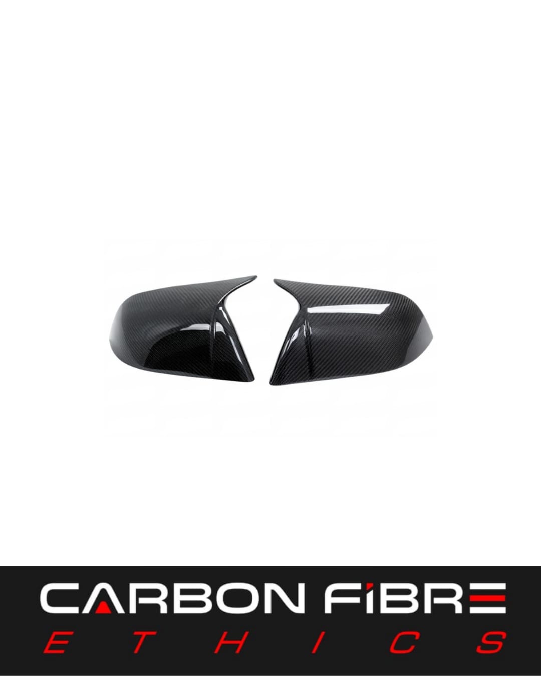 A STYLE DRY CARBON SIDE MIRROR FOR 2016-2019 TESLA MODEL 3