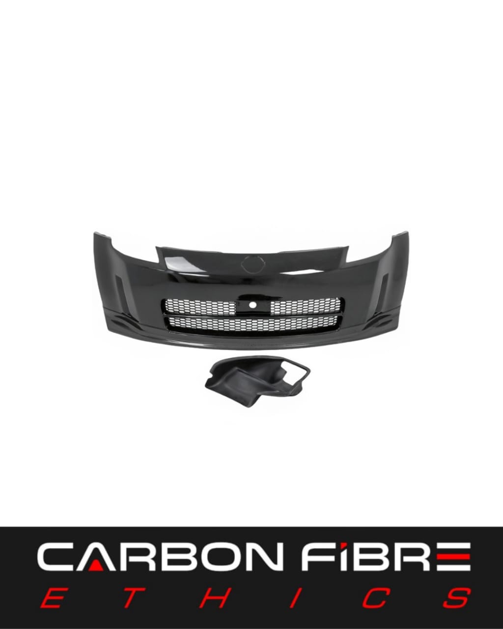 NISMO V1 STYLE HALF CARBON FRONT BUMPER FOR 2003-2008 NISSAN 350Z